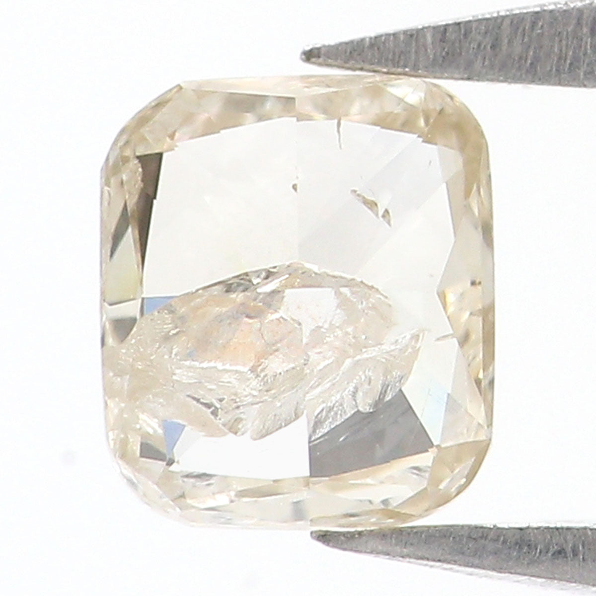 0.44 CT Natural Loose Cushion Shape Diamond Grey Color Cushion Cut Diamond 4.70 MM Natural Yellow Color Cushion Brilliant Cut Diamond KQ981