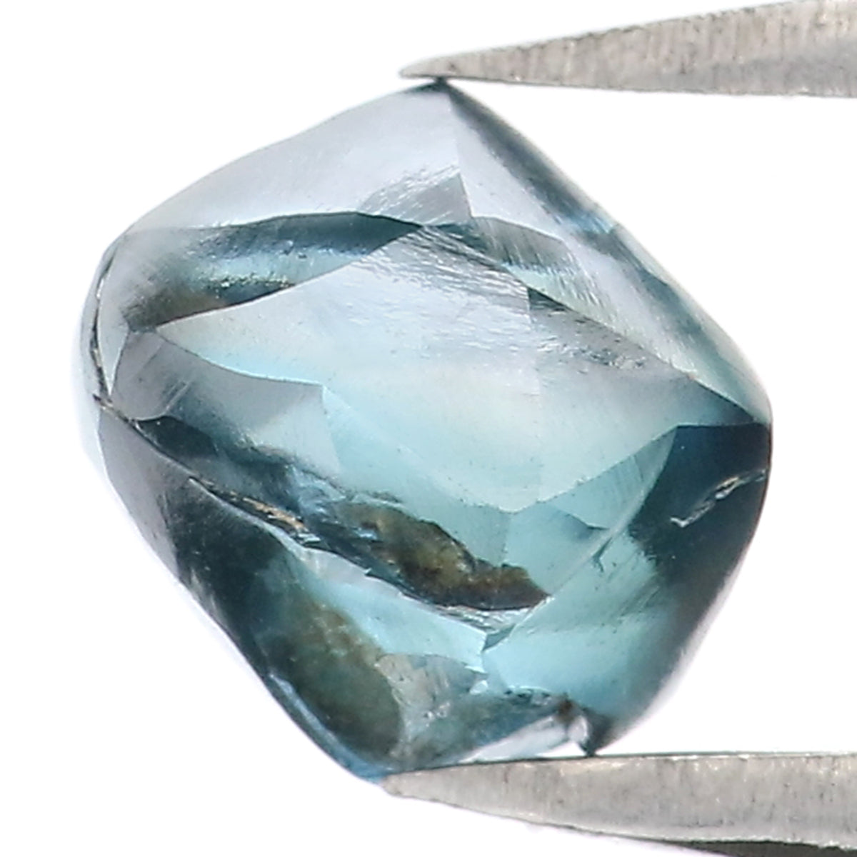 1.34 CT Natural Loose Rough Shape Diamond Blue Color Rough Cut Diamond 6.25 MM Natural Loose Blue Diamond Rough Irregular Cut Diamond QL2301
