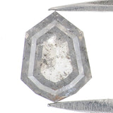 Natural Loose Shield Diamond Grey Color 1.12 CT 7.08 MM Shield Shape Rose Cut Diamond KDL2570