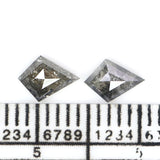 Natural Loose Kite Diamond, Salt And Pepper Kite Diamond, Natural Loose Diamond, Kite Rose Cut Diamond, Kite Cut, 0.67 CT Kite Shape L2736