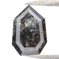 Natural Loose Antique Diamond Black Color 0.86 CT 7.40 MM Antique Shape Rose Cut Diamond KR649