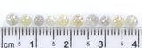 Natural Loose Round Bead Yellow Gray Color Diamond 3.24 CT 3.05 MM Bead Shape Rose Cut Diamond L1812