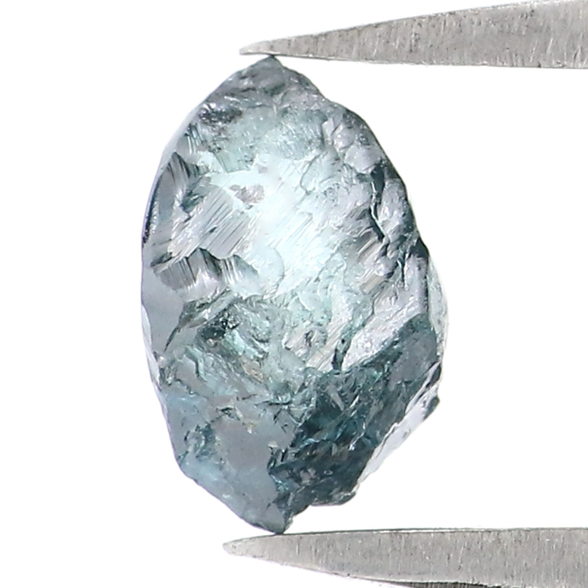 Natural Loose Rough Blue Color Diamond 0.83 CT 6.65 MM Rough Irregular Cut Diamond KDL2224