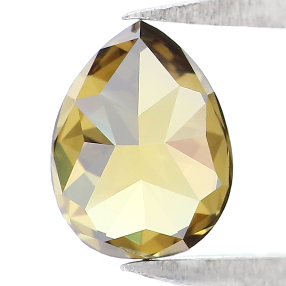 0.68 CT Natural Loose Pear Shape Diamond Yellow Green Color Pear Cut Diamond 6.15 MM Natural Loose Diamond Pear Brilliant Cut Diamond LQ5130