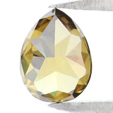 Natural Loose Pear Yellow Green Color Diamond 0.68 CT 6.15 MM Pear Shape Rose Cut Diamond L5130