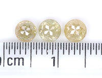 Natural Loose Rose Cut Yellow Color Diamond 1.21 CT 4.00 MM Round Rose Cut Shape Diamond L9951