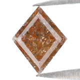 Natural Loose Kite Diamond Brown Color 0.69 CT 6.95 MM Kite Shape Rose Cut Diamond L7549