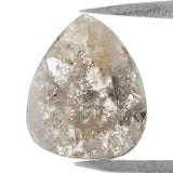 Natural Loose Pear Grey Color Diamond 0.85 CT 8.00 MM Pear Shape Rose Cut Diamond L6982