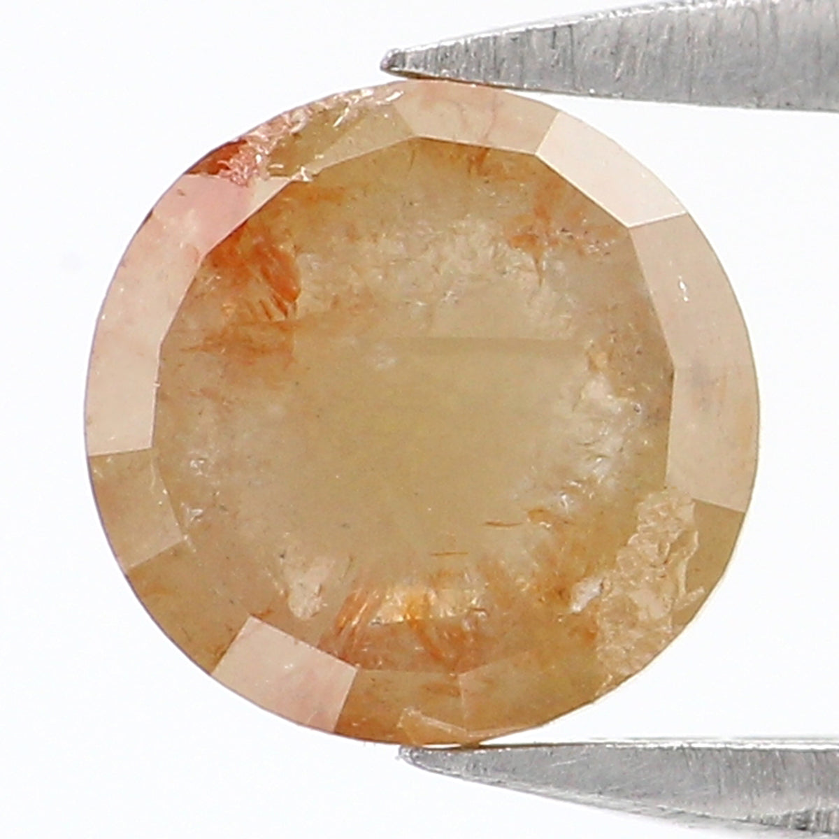 0.89 CT Natural Loose Round Rose Cut Diamond Yellow Color Round Shape Diamond 5.75 MM Natural Loose Gray Color Round Rose Cut Diamond LQ8867
