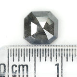 1.08 CT Emerald Cut Diamond, Salt And Pepper Diamond, Natural Loose Diamond, Black Diamond, Grey Diamond, Antique Rose Cut Diamond KDL7004