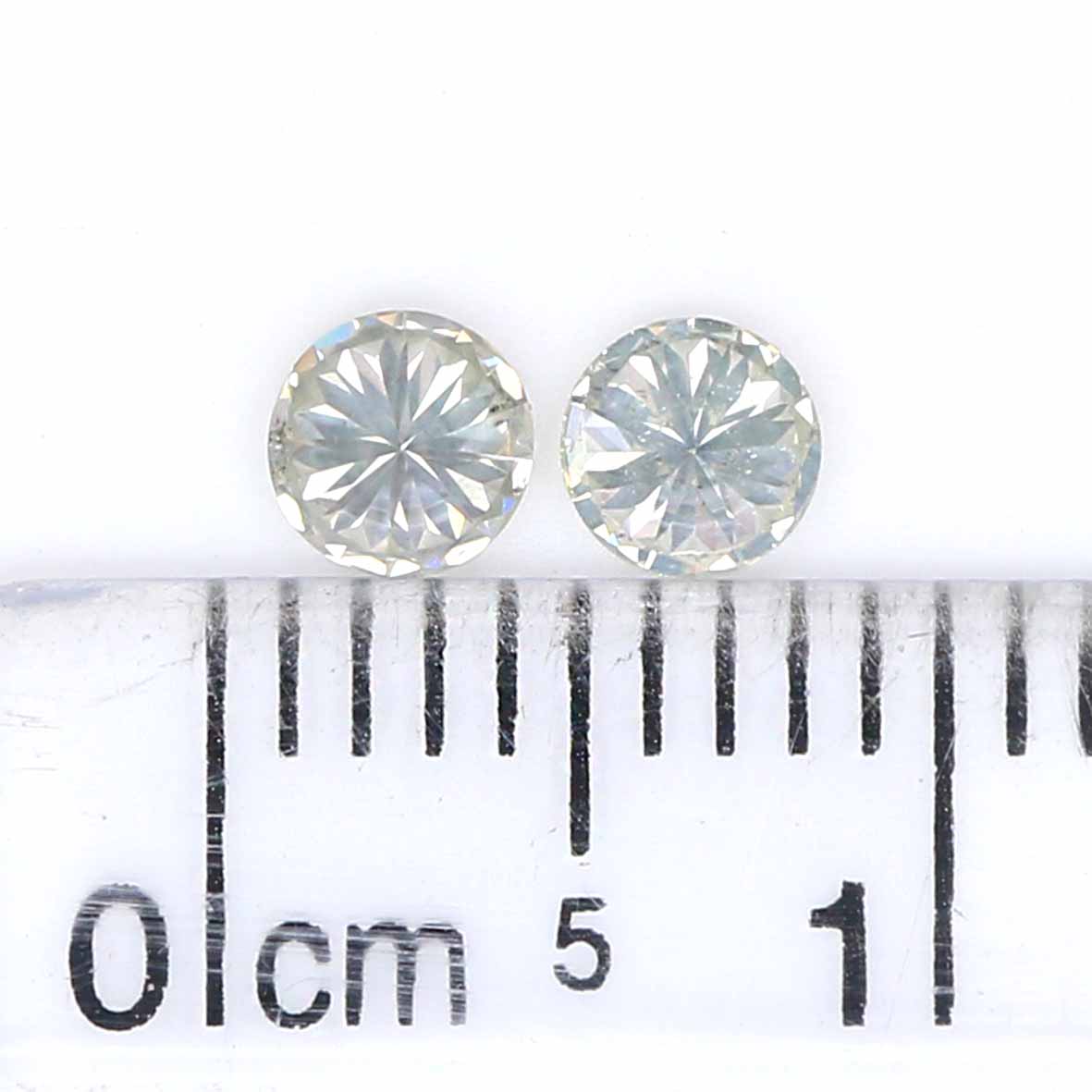 0.34 Ct Natural Loose Round Cut Pair Diamond White - H Color Round Shape Diamond 3.50 MM Natural White Round Brilliant Cut Diamond LQ2020
