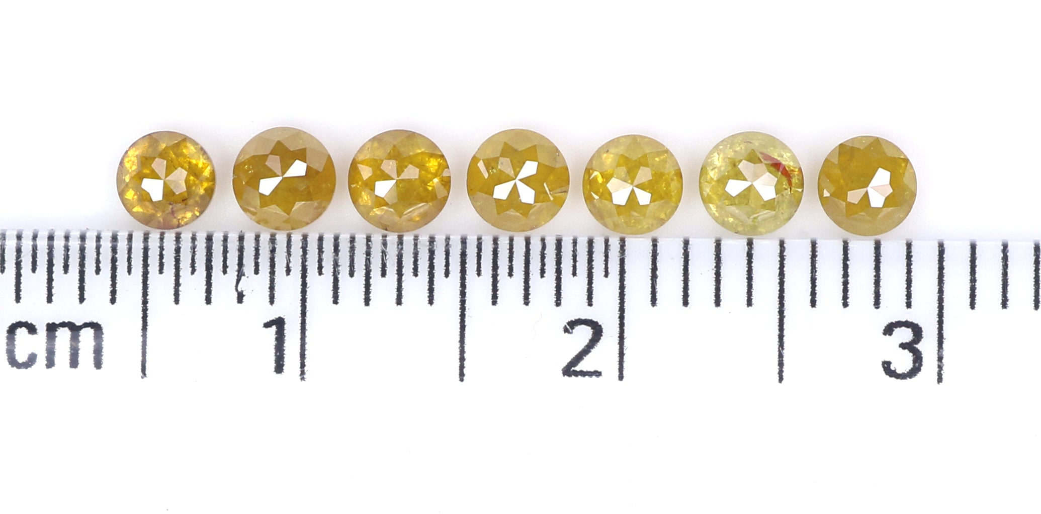 1.31 CT Natural Loose Rose Cut Diamond Yellow Color Round Shape Diamond 3.10 MM Natural Loose Diamond Brown Round Rose Cut Diamond LQ9280