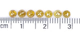 Natural Loose Rose Cut Brown Yellow Diamond Color 1.31 CT 3.10 MM Round Rose Cut Shape Diamond L9280