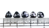 Natural Loose Slice Black Color Diamond 1.11 CT 5.52 MM Slice Shape Rose Cut Diamond KR2614