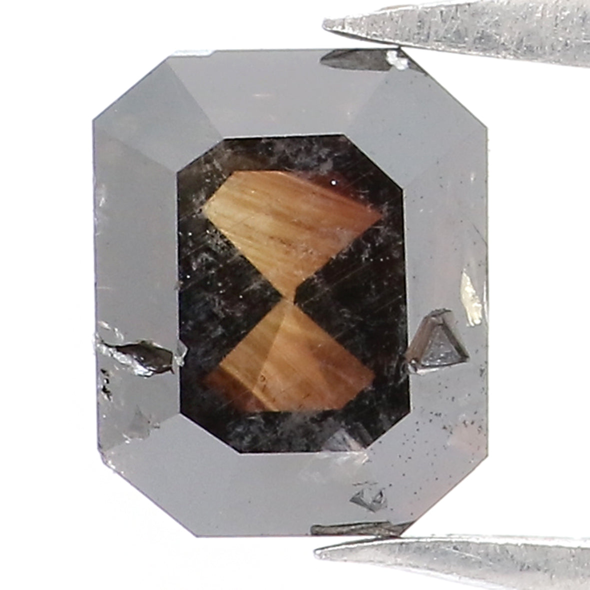 0.75 CT Natural Loose Radiant Shape Diamond Brown Color Radiant Diamond 5.75 MM Natural Loose Brown Color Radiant Rose Cut Diamond LQ8117