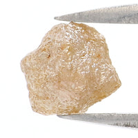 Natural Loose Rough Diamond Yellow Grey Color 1.16 CT 5.10 MM Rough Shape Diamond KR1260