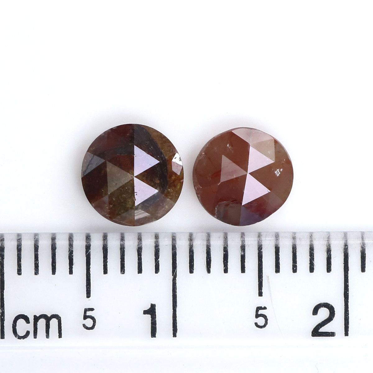 Natural Loose Rose Cut Brown Color Diamond 1.66 CT 5.90 MM Round Rose Cut Shape Diamond KDL6348