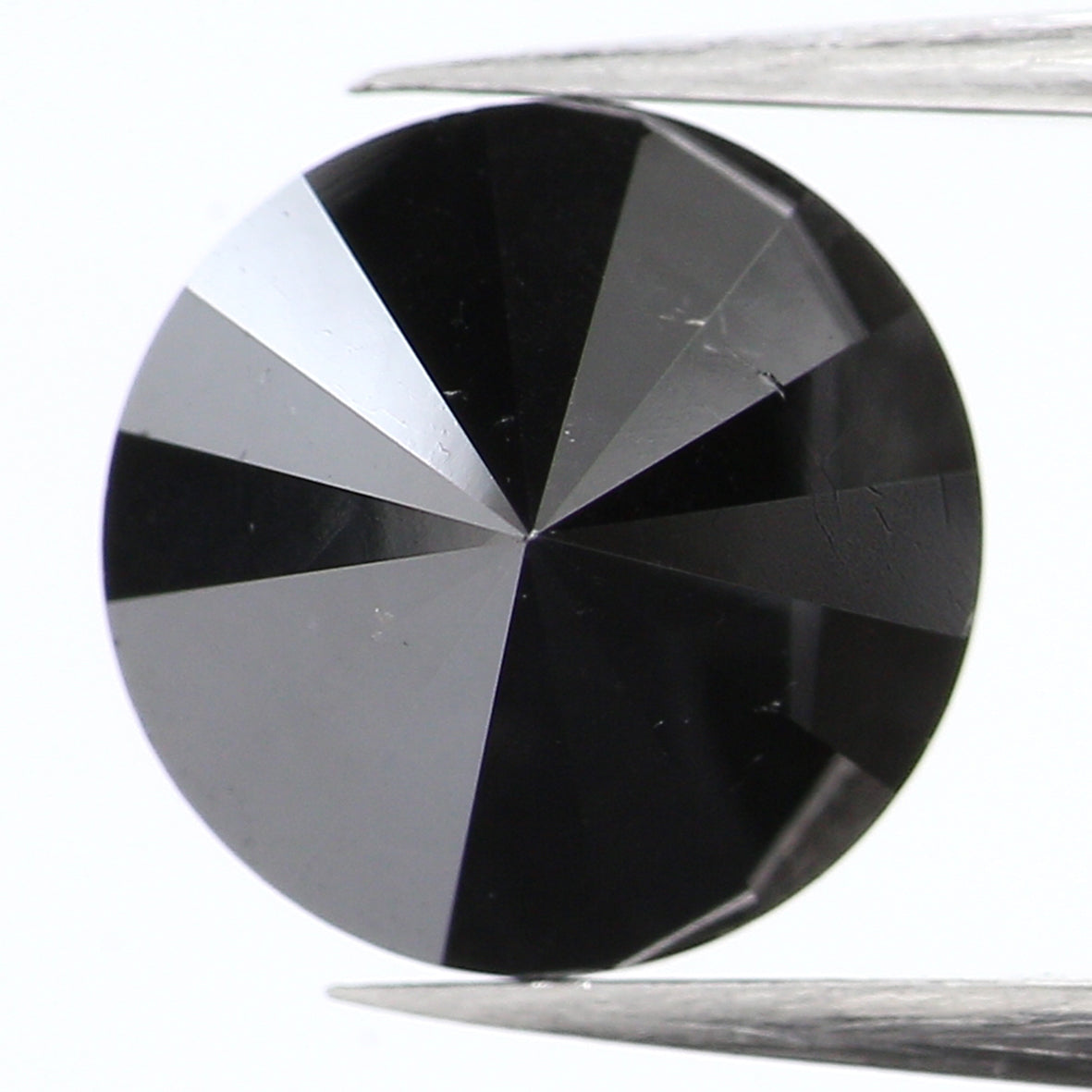 2.98 Ct Natural Loose Round Shape Diamond Black Color Round Cut Diamond 8.15 MM Natural Black Diamond Round Brilliant Cut Diamond LQ407