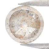 Natural Loose Rose Cut Salt And Pepper Diamond Grey Color 0.74 CT 5.50 MM Round Rose Cut Shape Diamond L8578