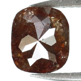 Natural Loose Cushion Brown Color Diamond 1.29 CT 6.90 MM Cushion Shape Rose Cut Diamond KR1046
