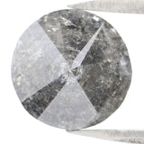 Natural Loose Round Salt And Pepper Diamond Black Grey Color 1.96 CT 7.50 MM Round Brilliant Cut Diamond KDL8077