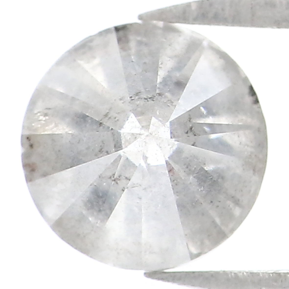 1.09 CT Natural Loose Round Shape Diamond Milky Grey Color Round Cut Diamond 5.80 MM Natural Grey Color Round Brilliant Cut Diamond LQ8170