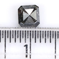 Natural Loose Emerald Salt And Pepper Diamond Grey Color 0.47 CT 4.50 MM Emerald Shape Rose Cut Diamond KDL6853