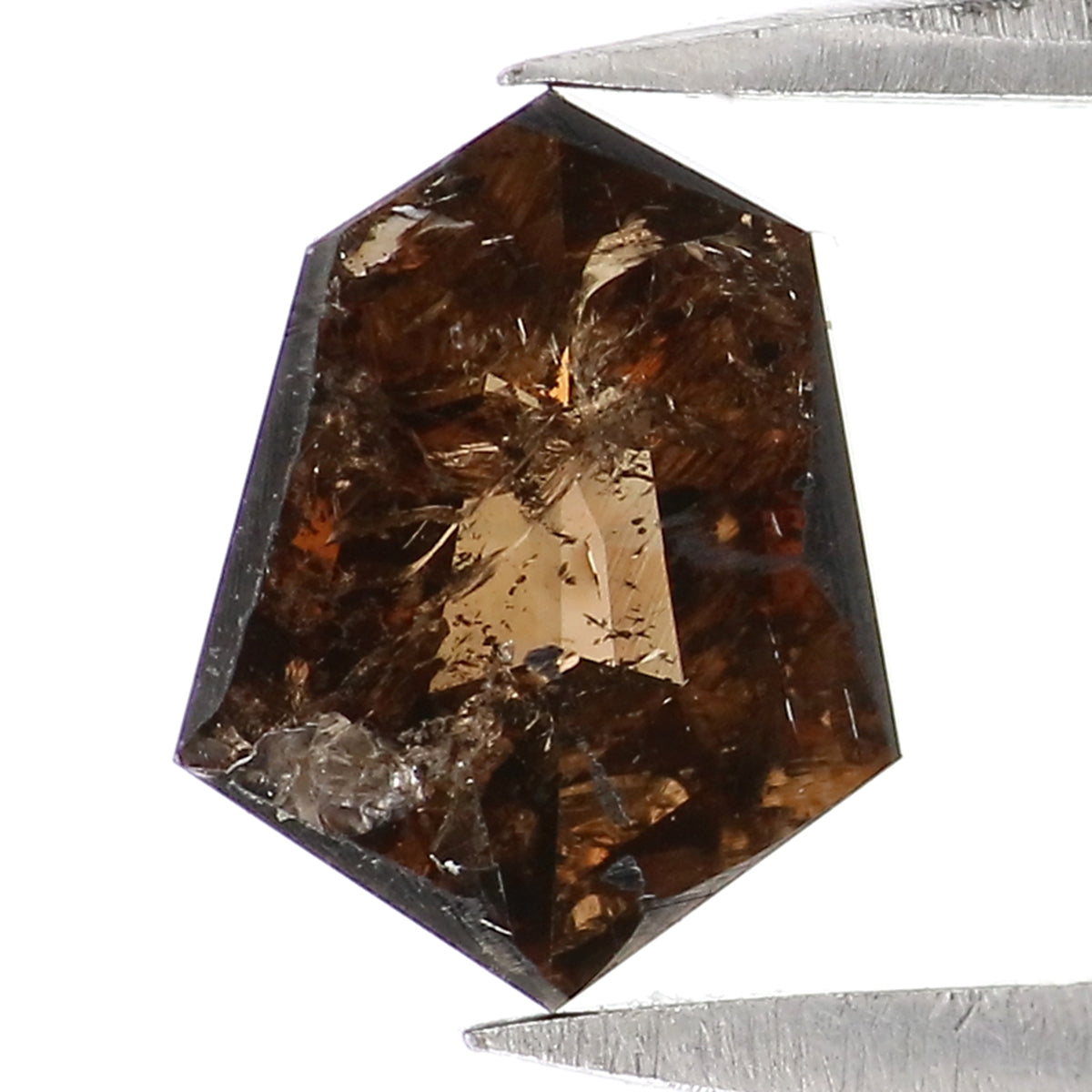 0.76 CT Natural Loose Shield Shape Diamond Deep Brown Color Shield Cut Diamond 7.70 MM Natural Brown Diamond Shield Rose Cut Diamond LQ7431