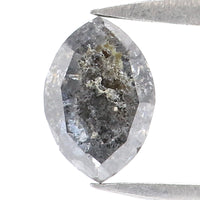 Natural Loose Marquise Salt And Pepper Diamond Black Grey Color 0.39 CT 5.70 MM Marquise Shape Rose Cut Diamond L8833
