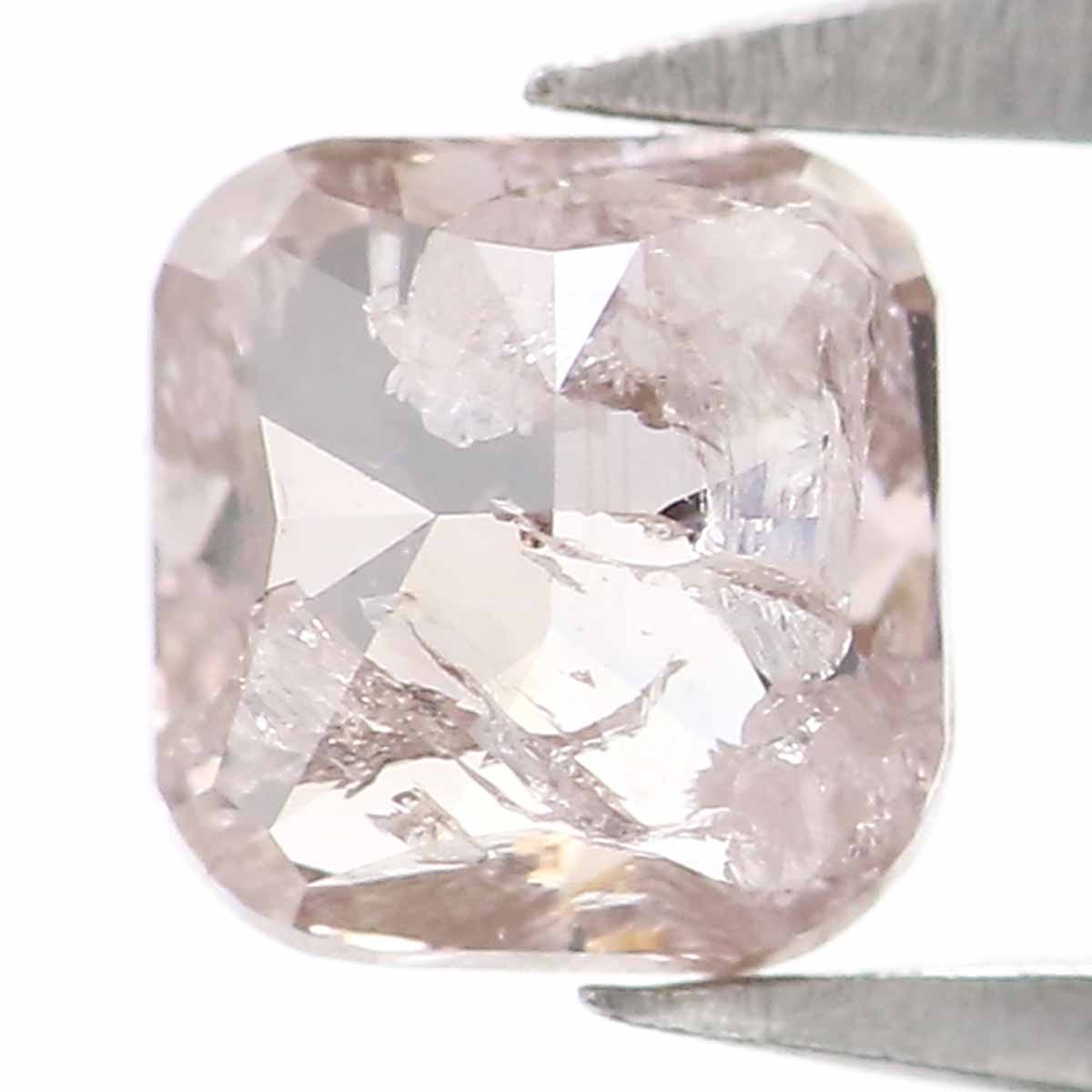 0.38 CT Natural Loose Cushion Shape Diamond Pink Color Cushion Cut Diamond 4.20 MM Natural Brown Color Cushion Brilliant Cut Diamond KQ1539