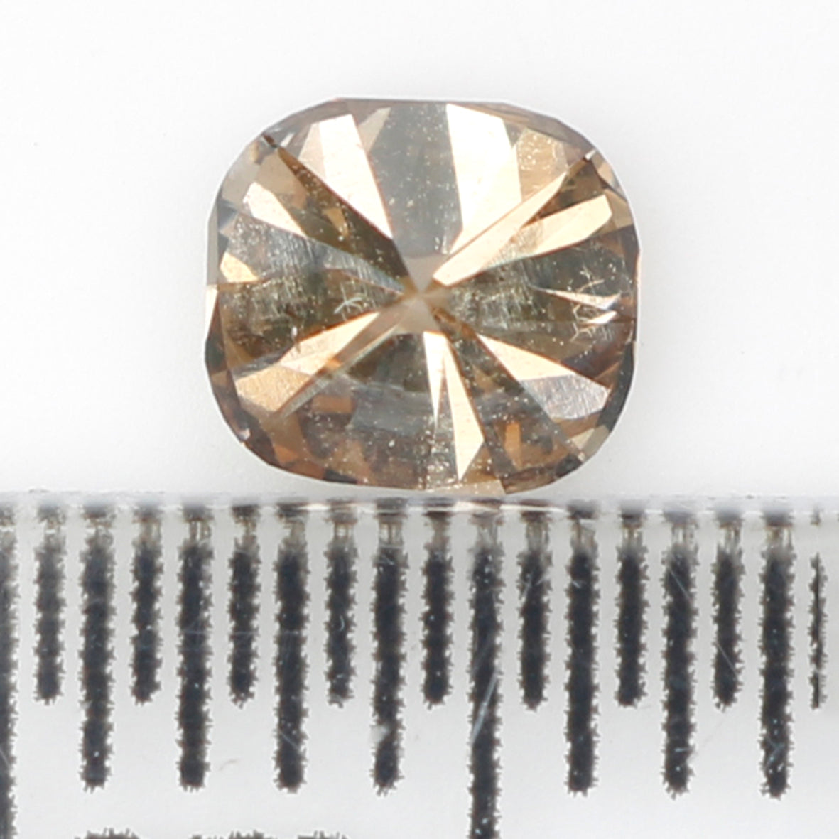 0.47 CT Natural Loose Cushion Shape Diamond Brown Color Cushion Diamond 4.50 MM Natural Brown Diamond Cushion Brilliant Cut Diamond LQB709
