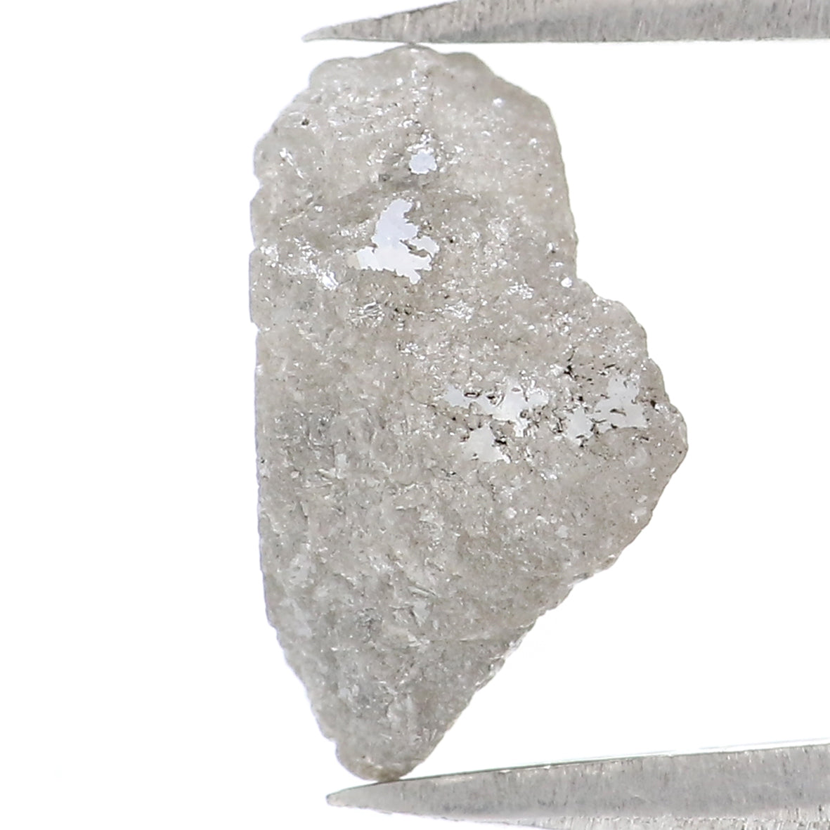 2.17 CT Natural Loose Rough Cut Diamond Salt And Pepper Rough Diamond 10.25 MM Natural Black Grey Diamond Rough Irregular Cut Diamond QK2479