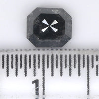 Natural Loose Diamond Emerald Black Color I3 Clarity 5.10 MM 0.80 Ct KDK1796