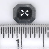 Natural Loose Diamond Emerald Black Color I3 Clarity 5.10 MM 0.80 Ct KDK1796