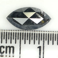Natural Loose Marquise Salt And Pepper Diamond Black Grey Color 1.08 CT 9.70 MM Marquise Shape Rose Cut Diamond KDL1200