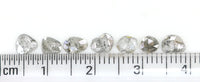 Natural Loose Slice Salt And Pepper Diamond Black Grey Color 1.00 CT 4.30 MM Slice Shape Rose Cut Diamond L2522
