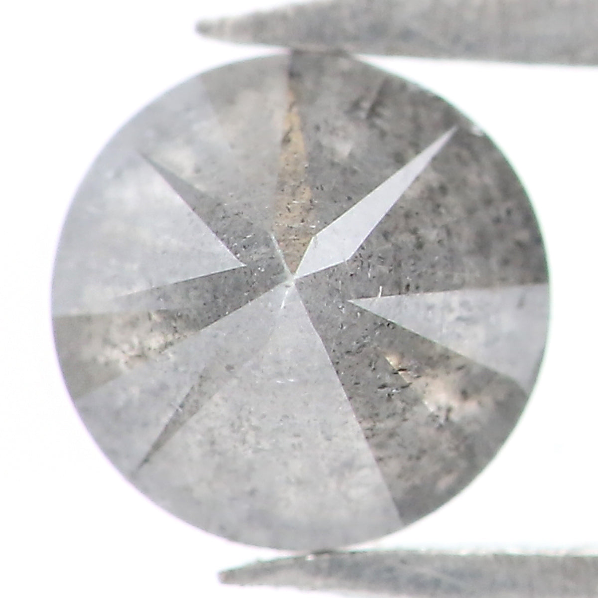 0.36 CT Natural Loose Round Shape Diamond Salt And Pepper Round Diamond 4.45 MM Natural Black Grey Color Round Brilliant Cut Diamond LQ1962