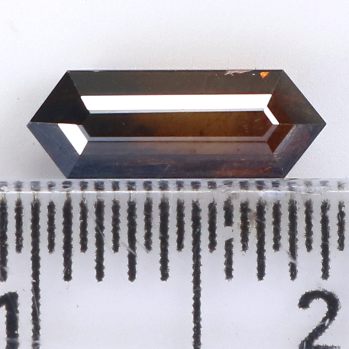 0.79 CT Natural Loose Hexagon Shape Diamond Brown Color Hexagon Shape Diamond 9.30 MM Natural Loose Brown Hexagon Rose Cut Diamond QL1769