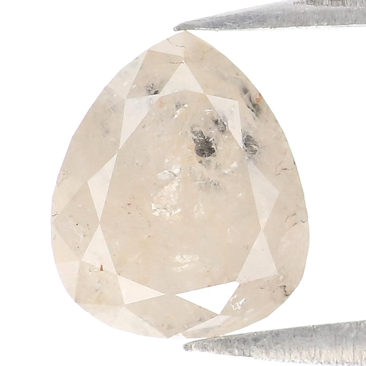1.68 CT Natural Loose Pear Diamond Grey Color Pear Cut Diamond 7.80 MM Natural Loose Diamond Pear Rose Cut Diamond Pear Shape Diamond QL2119