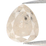 Natural Loose Pear Diamond Grey Color 1.68 CT 7.80 MM Pear Shape Rose Cut Diamond KDL2119