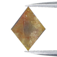 Natural Loose Kite Diamond Grey Brown Color 1.10 CT 9.80 MM Kite Shape Rose Cut Diamond L8105
