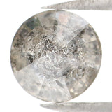 Natural Loose Round Salt And Pepper Diamond Black Grey Color 1.20 CT 6.20 MM Round Brilliant Cut Diamond L8379