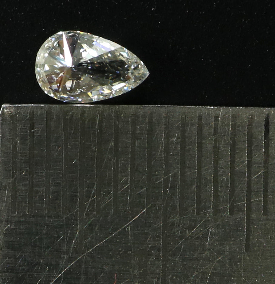 0.51 CT Natural Loose Pear Shape Diamond White - G Color Pear Cut Diamond 6.85 MM Natural Diamond White -G Pear Brilliant Cut Diamond QL9755