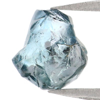Natural Loose Rough Blue Color Diamond 1.19 CT 6.75 MM Rough Irregular Cut Diamond KDL2321