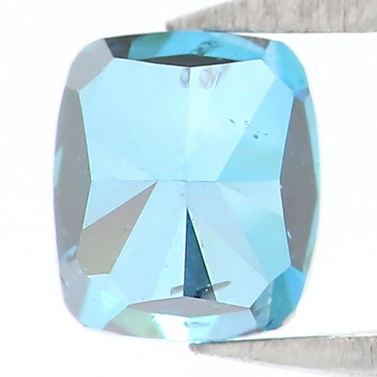 Natural Loose Cushion Blue Color Diamond 0.54 CT 4.50 MM Cushion Shape Rose Cut Diamond KR2106