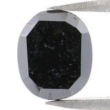 Natural Loose Oval Diamond Black Color 1.31 CT 7.10 MM Oval Shape Rose Cut Diamond L7596