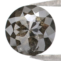 Natural Loose Rose Cut Black Color Diamond 0.98 CT 5.50 MM Round Rose Cut Shape Diamond L063