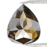 Natural Loose Pear Brown Color Diamond 1.41 CT 7.80 MM Pear Shape Rose Cut Diamond L8075