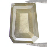 Natural Loose Coffin Grey Green Color Diamond 0.77 CT 6.00 MM Coffin Shape Rose Cut Diamond KDL5850