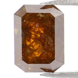Natural Loose Emerald Shape Brown Color Diamond 1.69 CT 7.60 MM Emerald Shape Rose Cut Diamond L367